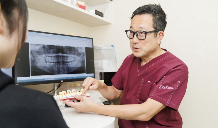歯列模型を用いた治療計画のご説明